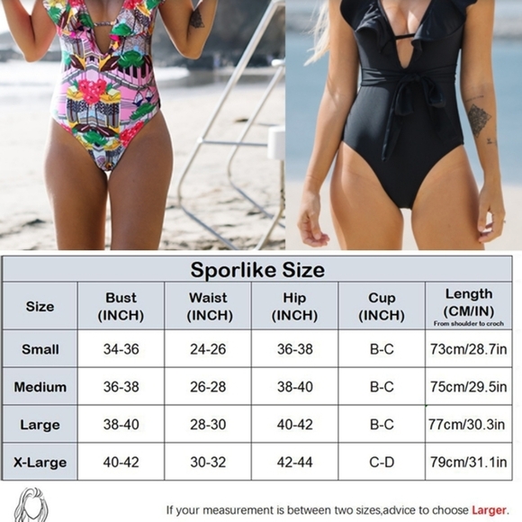 SPORLIKE Ruffle High Waist Swimsuit in Hot Pink with an Animal Print Size M - Picture 10 of 10